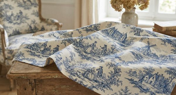 Découvrez l'élégance intemporelle de la toile de jouy
